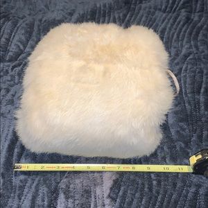 Vintage Neiman Marcus real rabbit fur handmuff